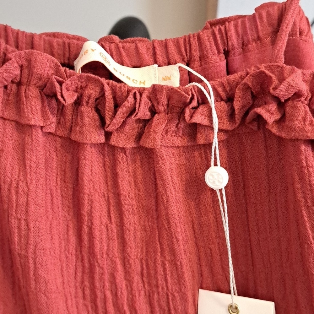 Tory Burch NWTs Ruffle Tie Shoulder Maxi - Picture 7 of 11